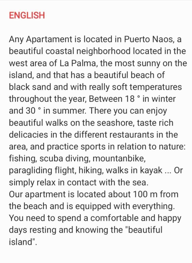Apartamento Any Puerto De Naos Exteriör bild