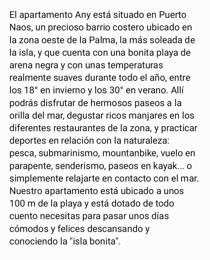 Apartamento Any Puerto De Naos Exteriör bild